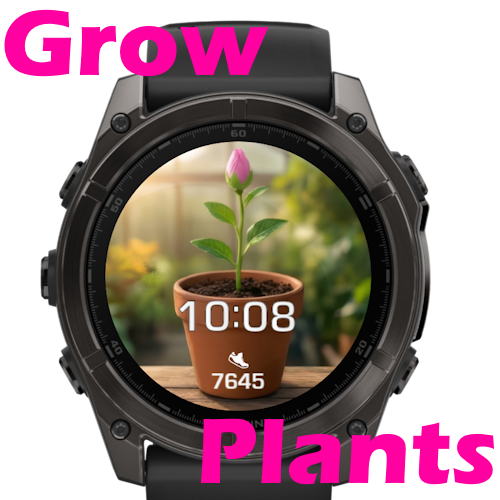 Steps Goal Bloom — official Connect IQ artwork