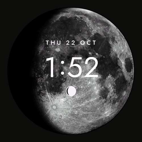 LUNAR · Moon Phase Watch Face