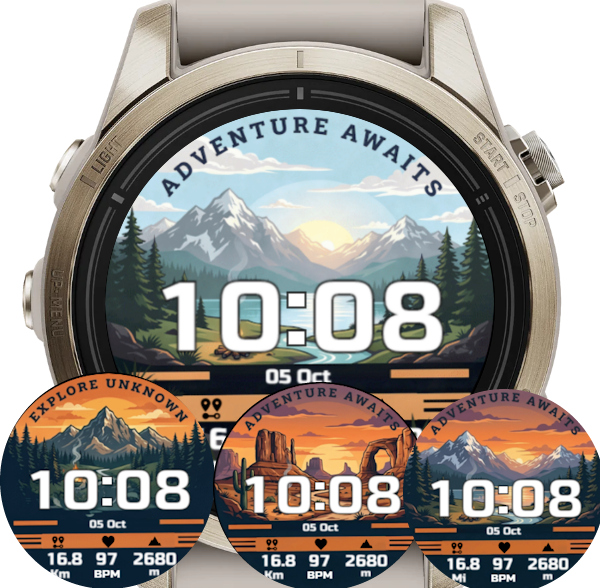 Digital Explorer — official Connect IQ artwork