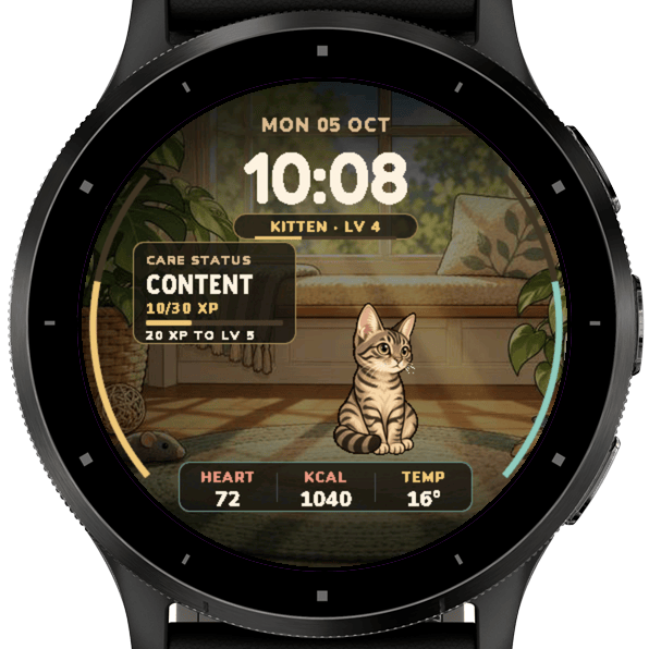 WhiskerQuest - virtual cat companion (tamagotchi)