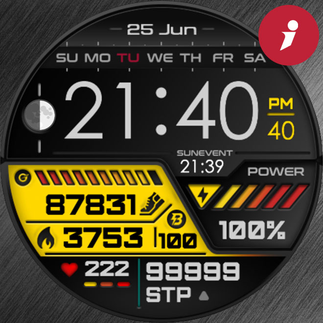 iFacer - POWER HUD (Gold)