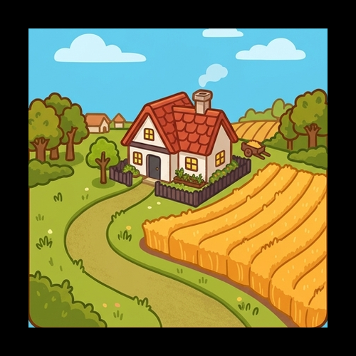 Step Village - Farm & Village Builder game icon