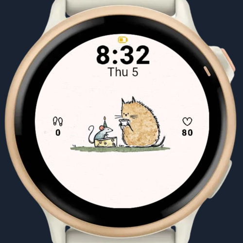 猫插画表盘