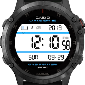 Garmin casio watch face hotsell
