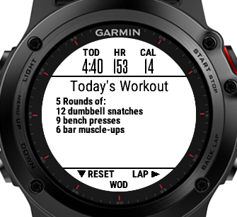 Garmin crossfit hotsell