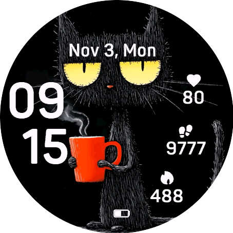 Cat with Mug