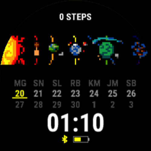 Planet Line — Two-Week Calendar