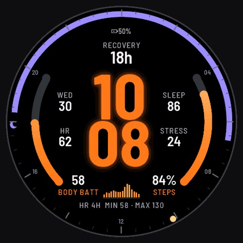 Metric: Big Numbers & Body Battery | Graticule