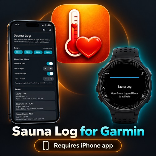 Sauna Log for Garmin