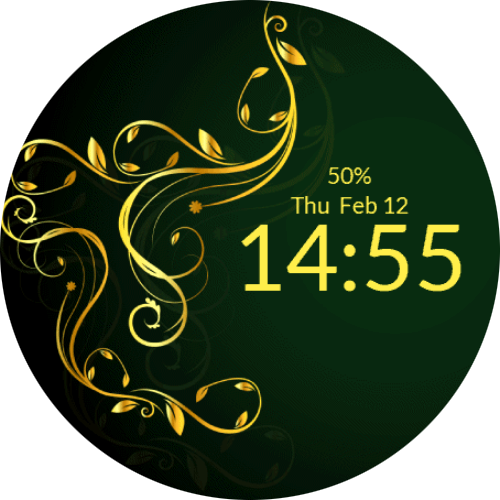 Golden Floral Motifs