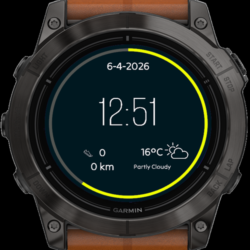 Clean steps/goal focused watch face