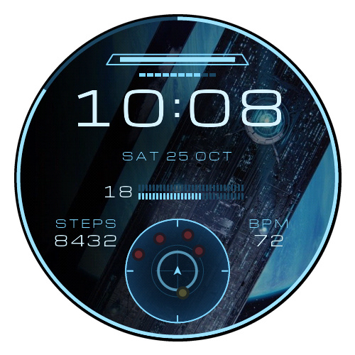 Halo Spartan Master Chief HUD Mjolnir Helmet Watch