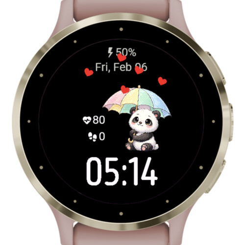 Valentine Panda Rain