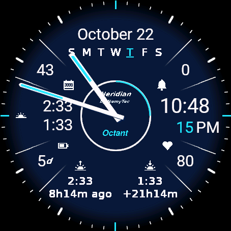 Neridian Octant - analog watch watch with multipe