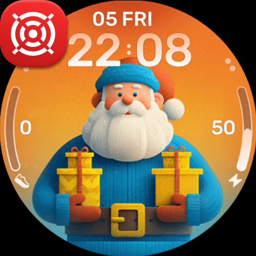Blue Santa