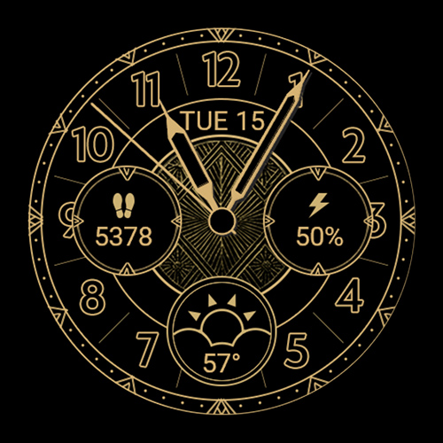 Gatsby: Art Deco AMOLED Watch Face