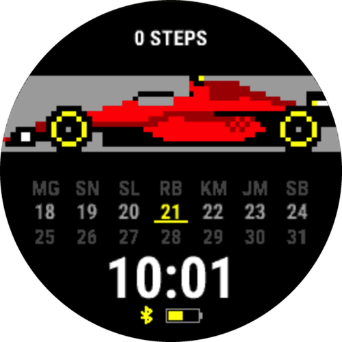 Red Racer — Two-Week Calendar