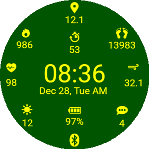 Green and Yellow