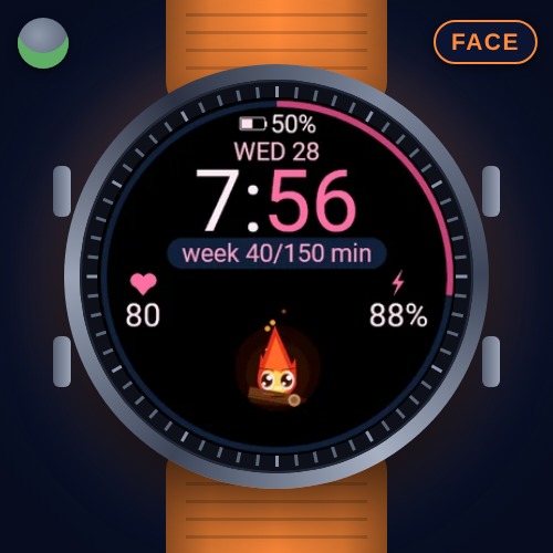 Ember Face – 錶面上的一簇火