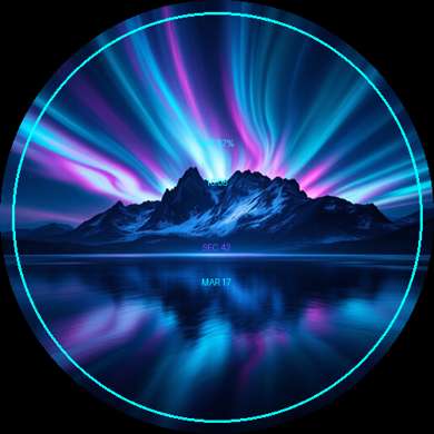 Aurora Flow IV Watch Face