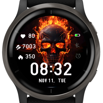 Flaming Skull