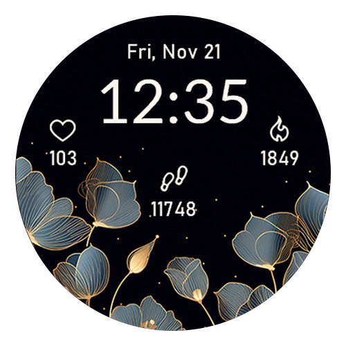 Winter Flowers | Connect IQ Store