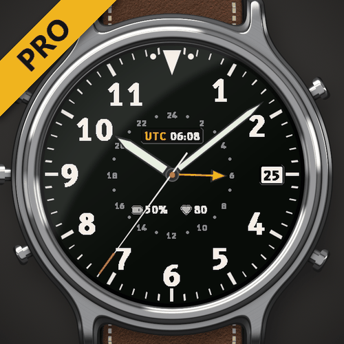 飞行员 Pilot Pro – Astra 表盘，GMT 与 UTC