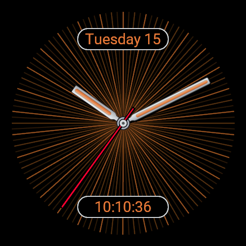 AMOLED Lines - Minimal Color Vector - Copper