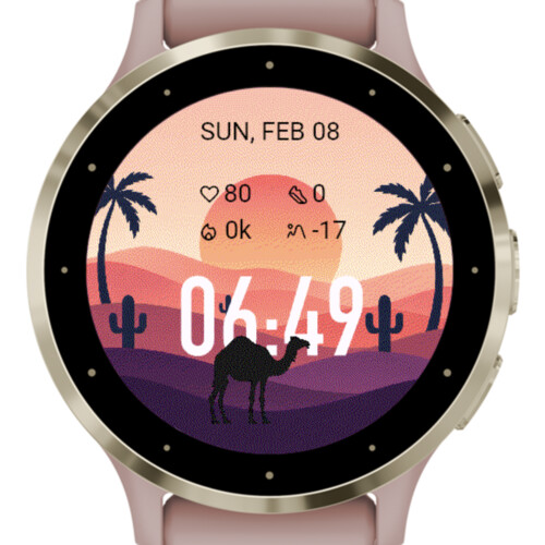 Sunset Desert Layers