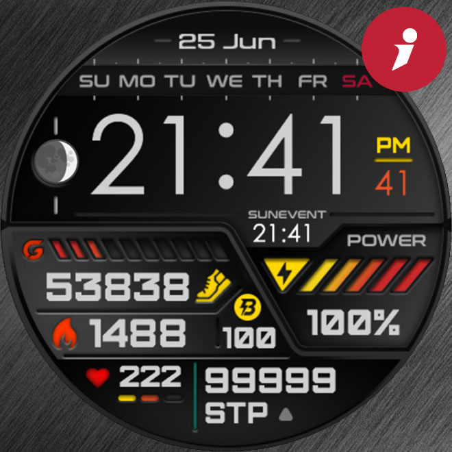 iFacer - POWER HUD (Karbon)