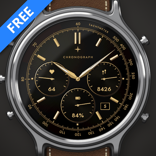 Astra Chrono Noir – Animovaný zlatý chronograf