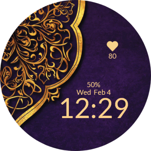 Purple Oriental Ornament