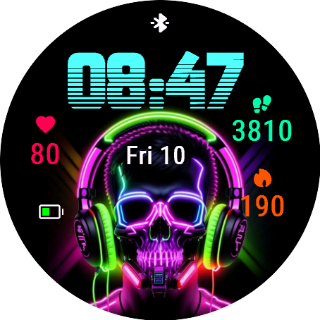 Neon Skull