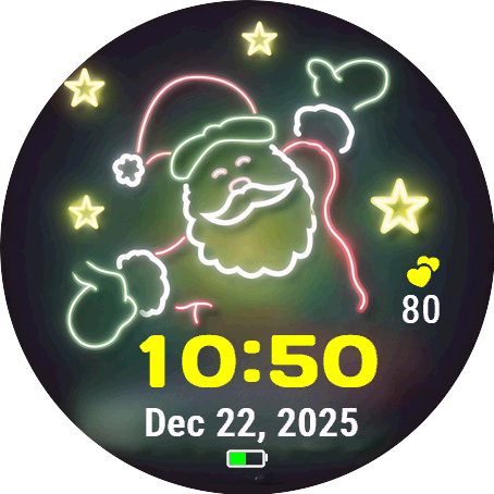 Neon Santa