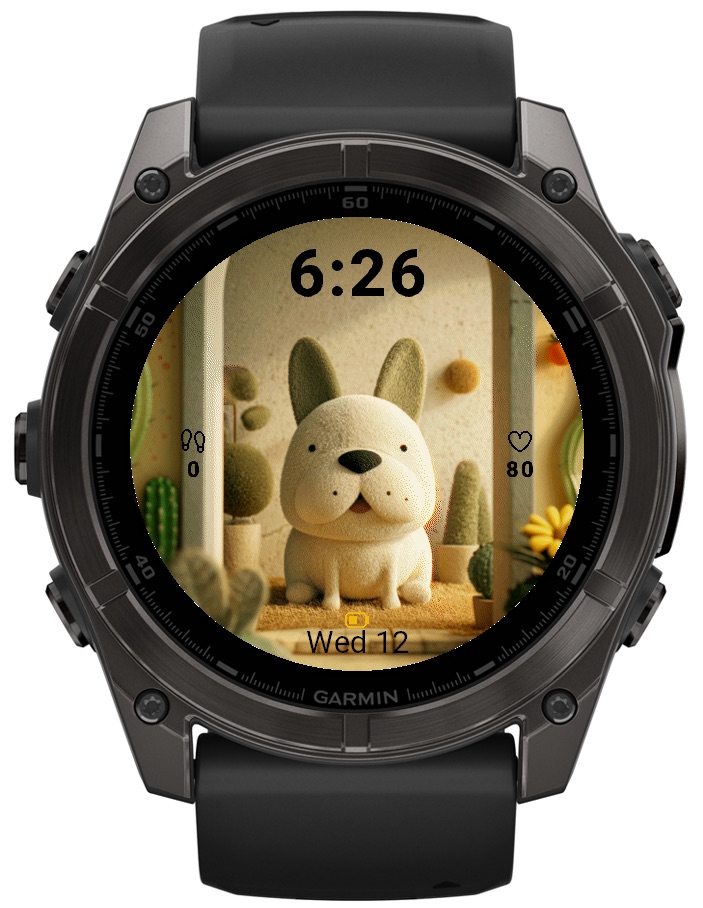 French Bulldog 3D Watch Face | Yuja Labs