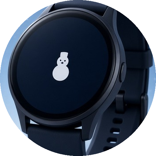 Snowman Christmas Night Watch Face