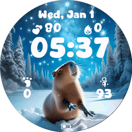 Winter Capybara