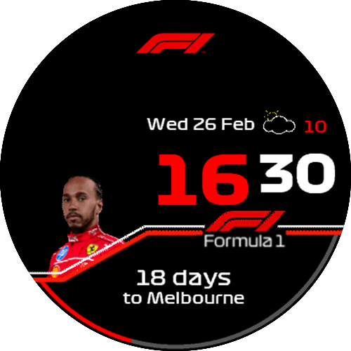 Formula 1 - F1 -2026 Season (animated+countdown)