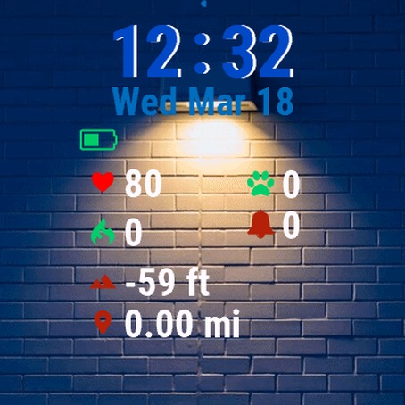 Blue Brick Wall Light It