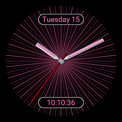 AMOLED Lines - Minimal Color Vector - Rose
