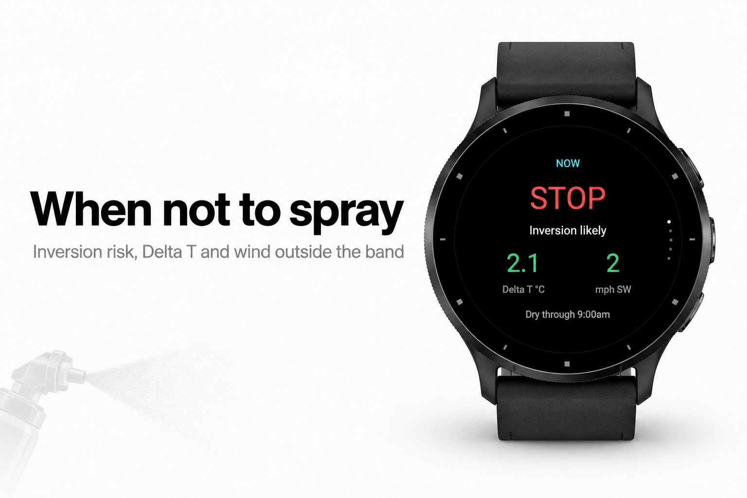 Sprayday - Spray weather window · Screenshot 3
