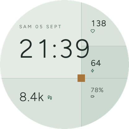 Bojagi - Colorblock Analog Watch Face · Screenshot 0