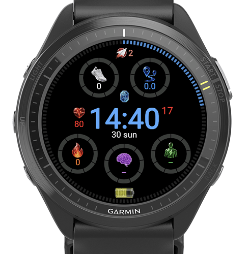 Premium AMOLED Health & Fitness Azure · Screenshot 0