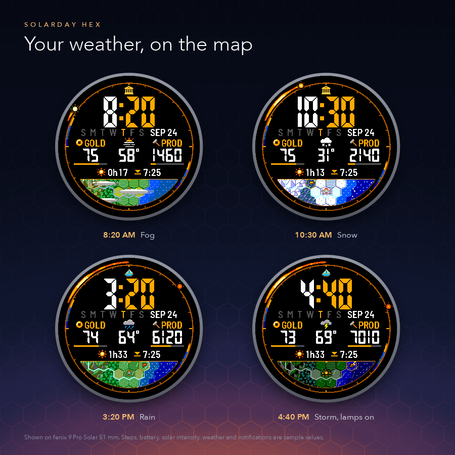 SolarDay Hex · Screenshot 2