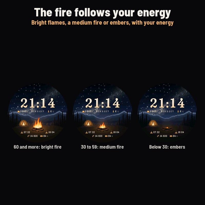 Astra Campfire Pro – 露营篝火动态表盘 · Screenshot 2