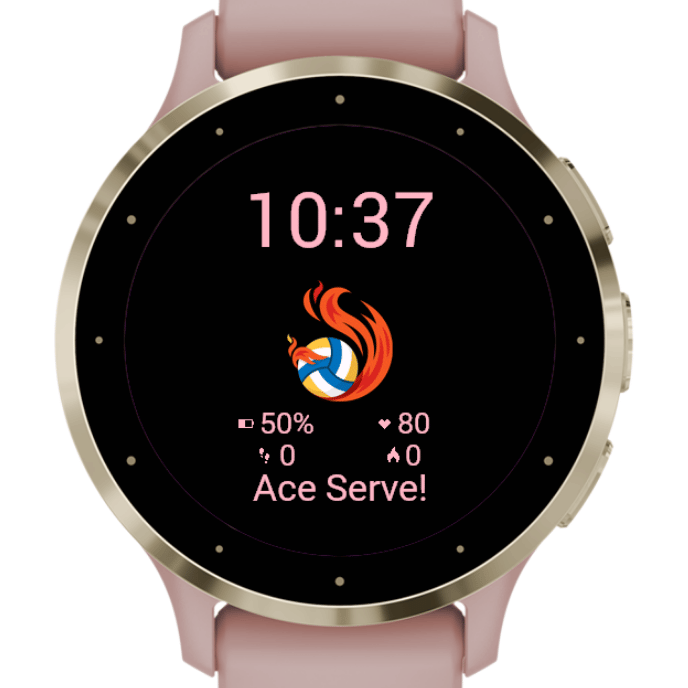 Volleyball Watch Face- Sports Stats · Screenshot 3