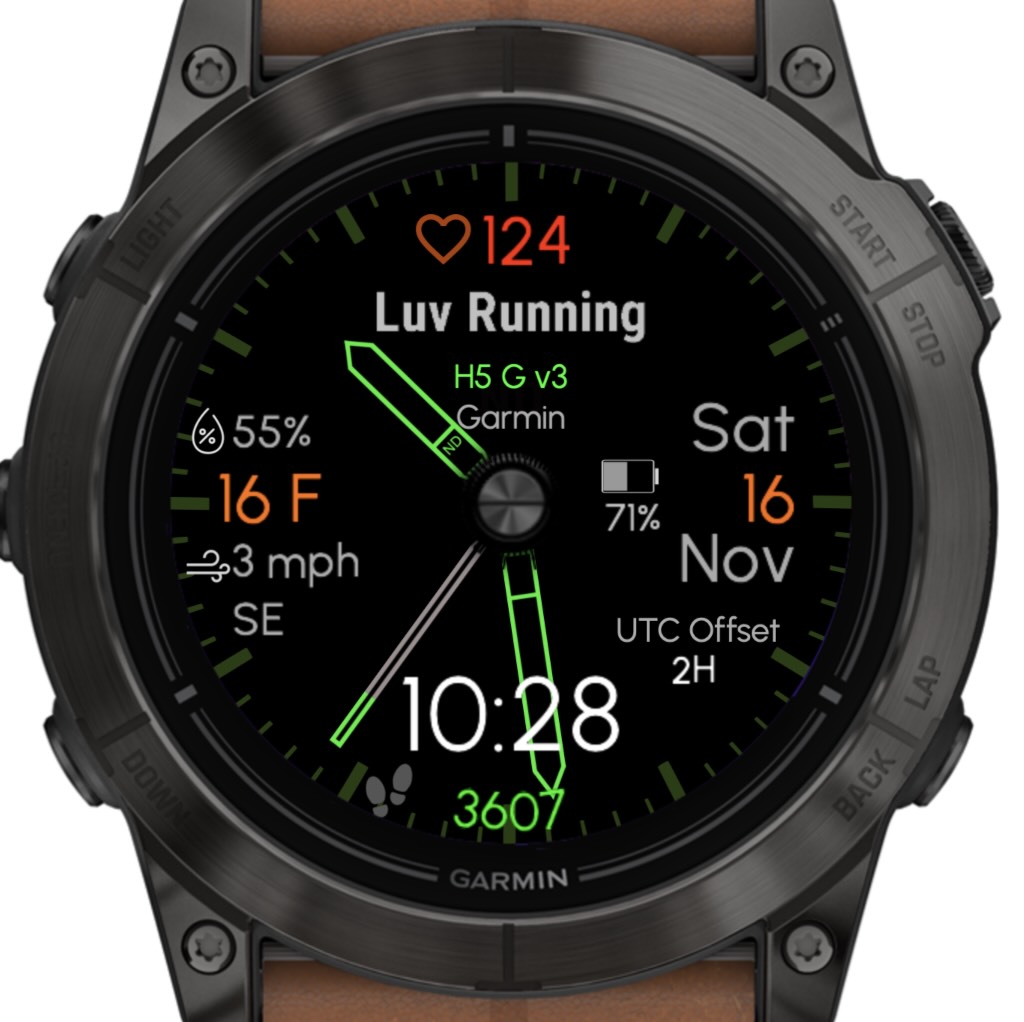 Hybrid 5 - Green (Garmin Weather) · Screenshot 2