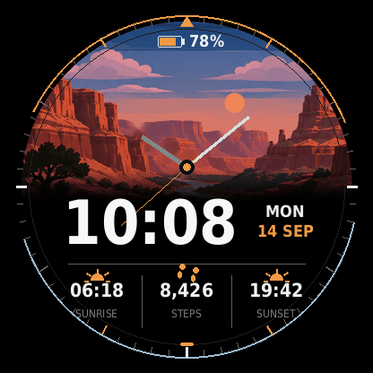 Canyon Trail Watch face · Screenshot 2