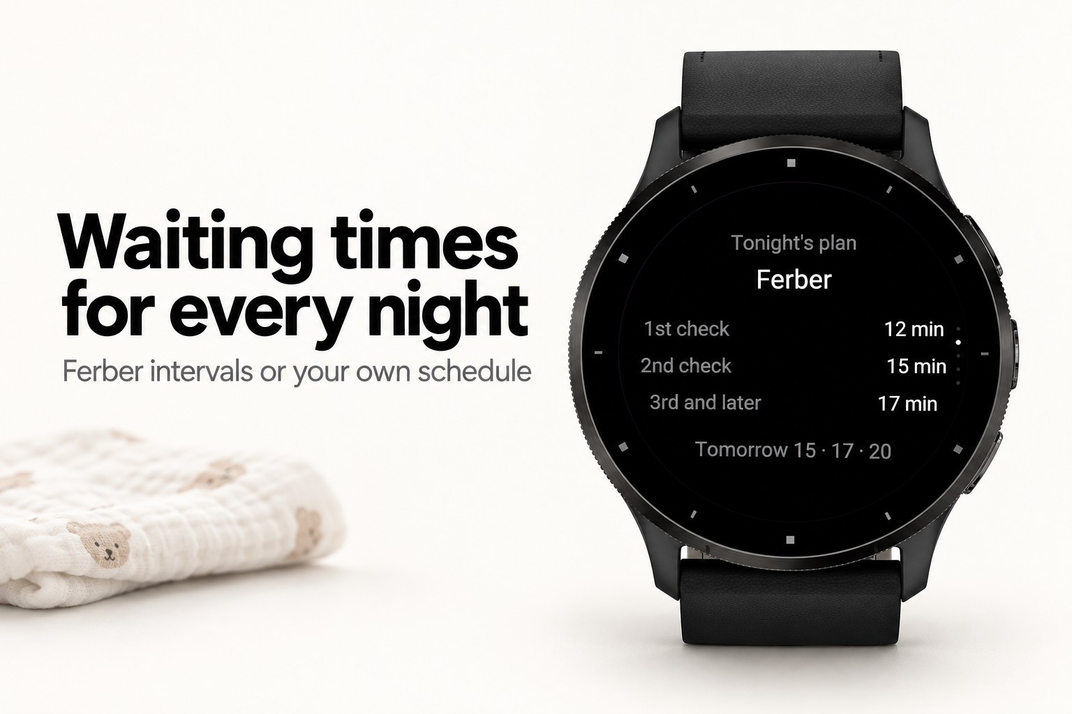 Hushwait - Sleep training timer for parents · Screenshot 1