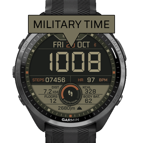 The Green Mil - CUSTOMIZABLE MILITARY TIME · Screenshot 3